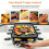Mini Commercial Electric Table Grill, Multi-Task Non-Stick Griddle for Catering 8