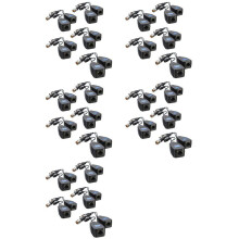 25 Paires CCTV Coaxial BNC Émetteur-Récepteur Balun de Puissance Vidéo Vers CAT5E 6 RJ45 Connecteur Coaxial/Analogique HD Paire Torsadée Émetteur