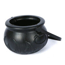 36 Pièces Pot de Sorcière D'Halloween en Plastique Chaudron de Sorcière Porte-Bonbons Noir Décoration D'Halloween Décoration de Fête