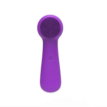 (purple) Silicone Facial Cleansing Brush,Electric Face Cleansing Brush Waterproof Heated Sonic Inchargeable Facial Brushes