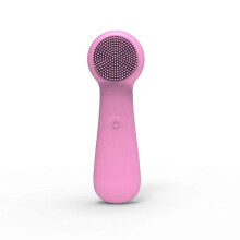 (pink) Silicone Facial Cleansing Brush,Electric Face Cleansing Brush Waterproof Heated Sonic Inchargeable Facial Brushes