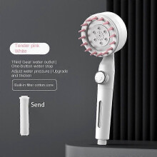 (A03) 3 Modes Shower Head High Pressure Showerhead Portable Filter Rainfall Faucet Tap Bathroom Bath Home Innovative Accessories