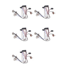 5X Preamp 3 Band Equalizer EQ Harness Guitar Bass Tone Control System for Active Pickup