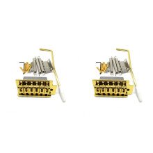 2X Gold Guitar Tremolo Bridge Arm Springs with Boat Jack Socket Set for  ST Electric Guitar Parts Accessories