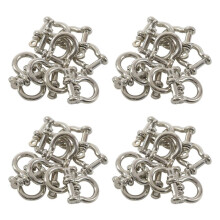 40 PCS Hebilla de Pulsera en Forma de o Forma Ancla de Acero Inoxidable para Manilla Al Aire Libr