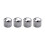 40x Guitar Dome Control Knobs for  Tele Replacement, Silver 2