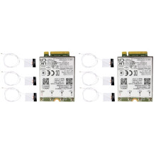 2X T77W968 DW5821E X20 4G LTE Module Cat16 Gigabit 4G Wireless Card for 5420 5424 7424 7400 Laptop+6XAntennas