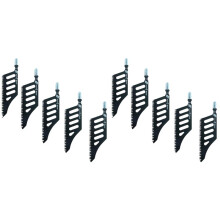 10 Pack Special Wood T142HB Curved Jigsaw Blades, Black Steel Construction,Special-Shaped Design for Wood Cutting