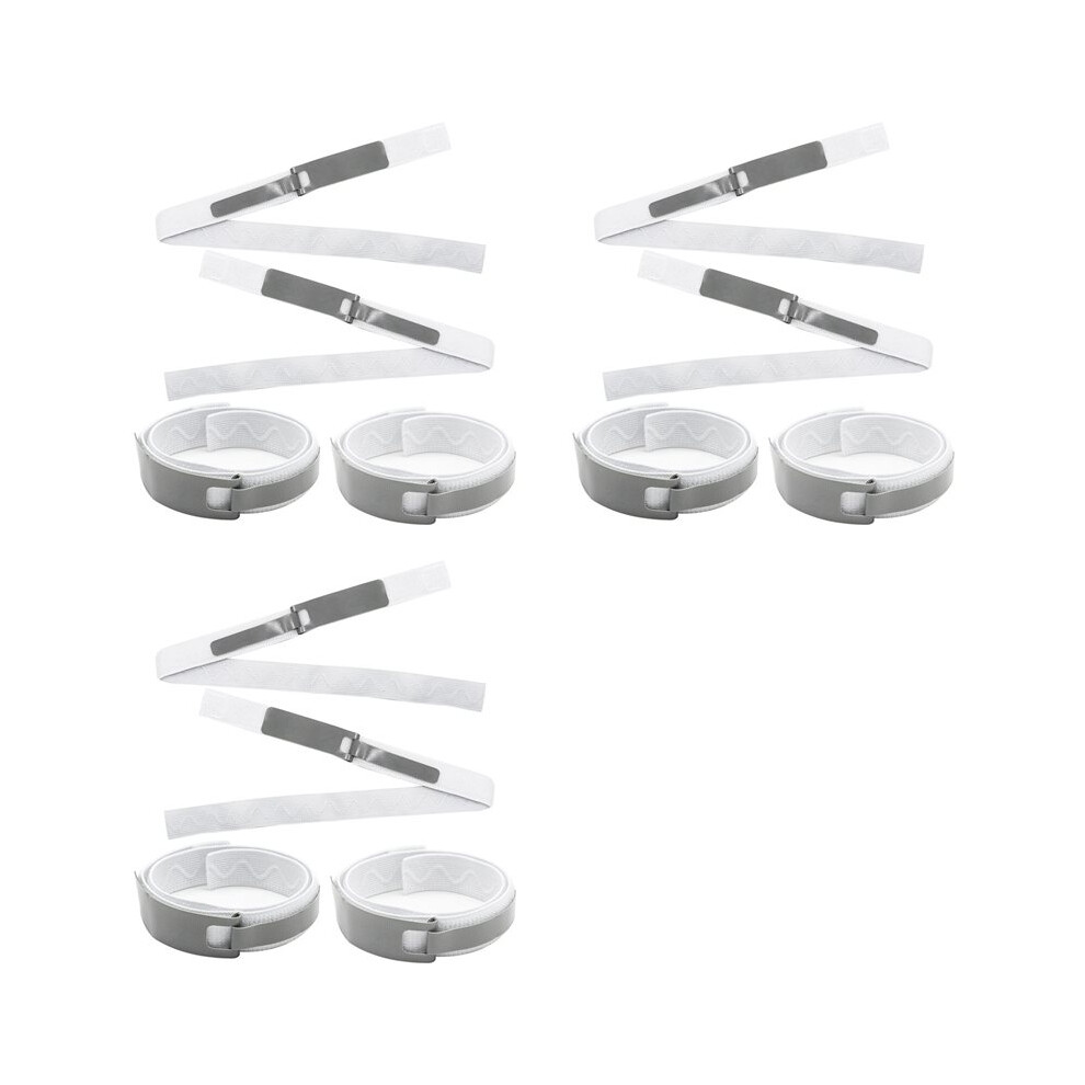 Bobotron Foley Catheter Holder Urinary Legband Holder 12 Pcs Elastic Catheter Leg Strap Foley Catheter Stabilization Device Grey