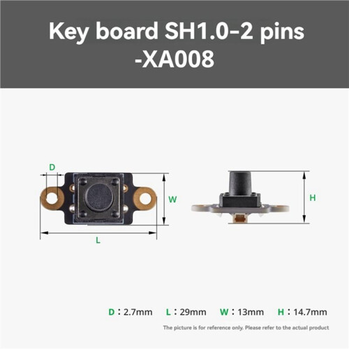 4X for  CyberBrick Single-Button Board SH1.0 2-Pin Makerword  3D Printed Model Component 2