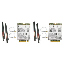 2X T77W968 DW5821E X20 4G LTE Module Cat16 Gigabit 4G Wireless Card for 5420 5424 7424 7400 Laptop+4x10DB Antennas
