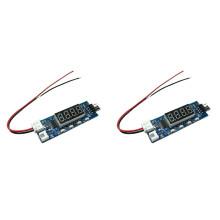 2X 12V 3A 4-Draads PWM-Ventilatorsnelheidsregelaar Temperatuurregelaarmodule Temperatuur-/RPM-Weergave voor FPV RCDrone