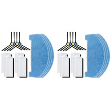 8x Kit de Accesorios para Mopa con Filtro y Cepillo Lateral para A20, T20S, V3x, para PVCR 3600, G2 0926W, G2 0726W, G2 1226