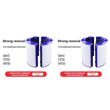 2X Aktivkohle-HEPA-Filter für Gen1 / TP10/HP10/TP06/PH02 Luftreiniger, Ersatzfilter Entfernt Bakterien A