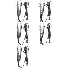 5X Hair Extension Iron Keratin Bonding Tools Fusion Heat Connector Temperature Fusion Heat Connector Black Us Plug