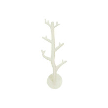 (1PC Rice white) 1PC Creative Tree Branch Shaped Hook Multifunctional Wall Hanging Hook Household Decoration Hair Band Bathroom Storage Hook