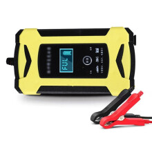 12V 6A Car Auto Battery Charger 220V  Truck Motorcycle Car Charger Pulse Repair Wet Dry Lead Acid Gel Charger EU