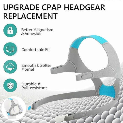 Replacement Headgear Compatible with F20, with Magnetic Clips, Adjustable Replacement Headband 1