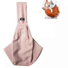 (Lotus root colour) Aberfields Cat Carrier Pouch,Anti-Scratching Grooming Pouch Tote Cat Bag