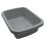 JVL Plastic Dish Drainer and Rectangular Washing Up Bowl Kitchen Set, Grey 2