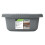 JVL Plastic Dish Drainer and Rectangular Washing Up Bowl Kitchen Set, Grey 9