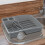 JVL Plastic Dish Drainer and Rectangular Washing Up Bowl Kitchen Set, Grey 16