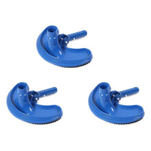 3X Staubsauger-Bürstenreiniger, Pool-Saugkopf-Bürstenreiniger, Flexibles Schwimmbad-Reinigungswerkzeug, Gebogener Bürstenkopf