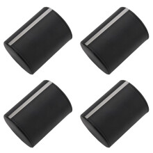 4X Black Necktie Neck Tie Storage Case Travel Gift Box Cylinder Shape