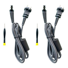 2X Ersatz-Lockenstabkabel für HS01/HS05 Hair Styler Haarstab Netzkabel AC-Ladekabel mit Schraubendreher (EU)