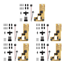 5X för Bamboo Lab Gör det Själv 3D-Utskrift Trådlös Mussats Modell 002 Datormuskomponenter med Skrivardelar och Hårdvara