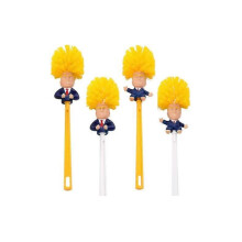 (Legless, white) President Trump Toilet Brush Base Toilet Bowl Brush Tools Bathroom Accessories