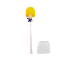 (Have Legs, white) President Trump Toilet Brush Base Toilet Bowl Brush Tools Bathroom Accessories