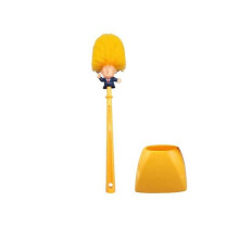 (Legless, Yellow) President Trump Toilet Brush Base Toilet Bowl Brush Tools Bathroom Accessories