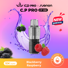 (Blackberry Raspberry) CP Pro CP 10K Prefilled Replacement Pods 20mg Nic Salt (Pack of 3)