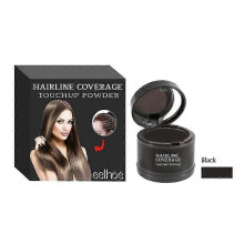 (2 pcs, black) 1/2pcs Hairline Covering Touch Powder Shadow Powder Is Not Easy To Smudge Fluffy Hairline Powder