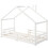 (White) Lit enfant maison avec barrière de sécurité 1
