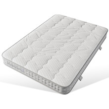 (140x200cm) Matelas à ressorts ensachés 7 zones jusqu’à 280kg sans oreiller