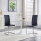(Black,Silver) Chaise avec assise ergonomique et pieds dorés 1