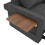 (Gray) Fauteuil-lit pliable 1 place avec USB et support téléphone 6