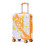 (Orange) Valise cabine à roulettes spinner avec cadenas à code et motif imprimé 1