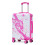 (Pink) Valise cabine à roulettes spinner avec cadenas à code et motif imprimé 1
