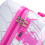 (Pink) Valise à roulettes avec cadenas à code sans description de taille ou couleur 10