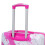 (Pink) Valise à roulettes avec cadenas à code sans description de taille ou couleur 11