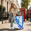 (Blue) Valise à roulettes avec cadenas à code sans description de taille ou couleur 2