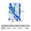 (Blue) Valise à roulettes avec cadenas à code sans description de taille ou couleur 3