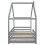 (Gray) Lit enfant maison avec barrière de sécurité 6