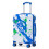 (Blue) Valise cabine à roulettes spinner avec cadenas à code et motif imprimé 1