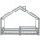 (Gray) Lit enfant maison avec barrière de sécurité 7