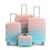 (Pink) Set de 4 valises à roulettes avec cadenas à code et trousse incluse 1