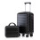 (Black) Set de 2 valises ABS avec cadenas à code et trousse 1